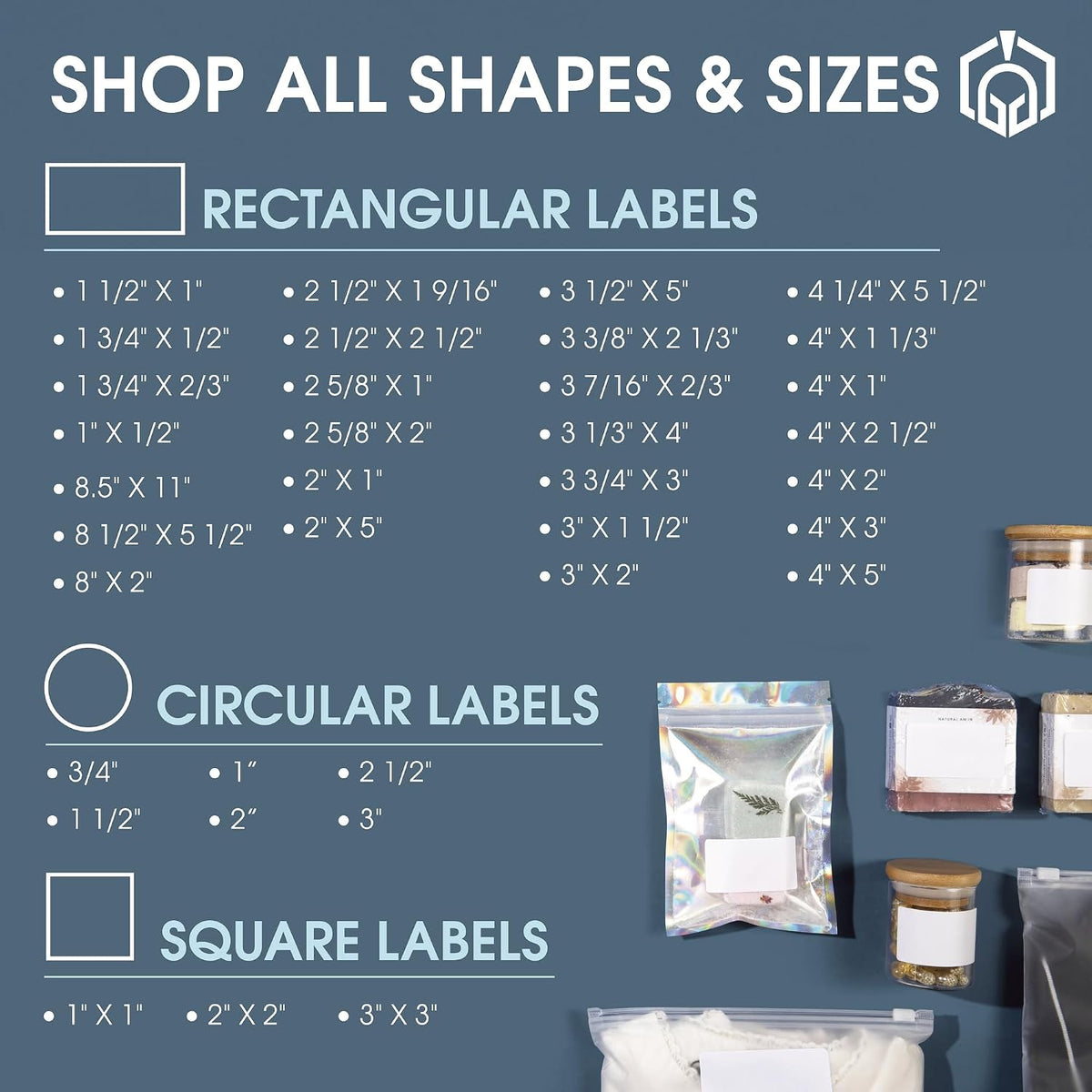2 1/3" X 3 3/8" Matte White Printable Labels (30 Sheets, 240 Stickers) - Image 8