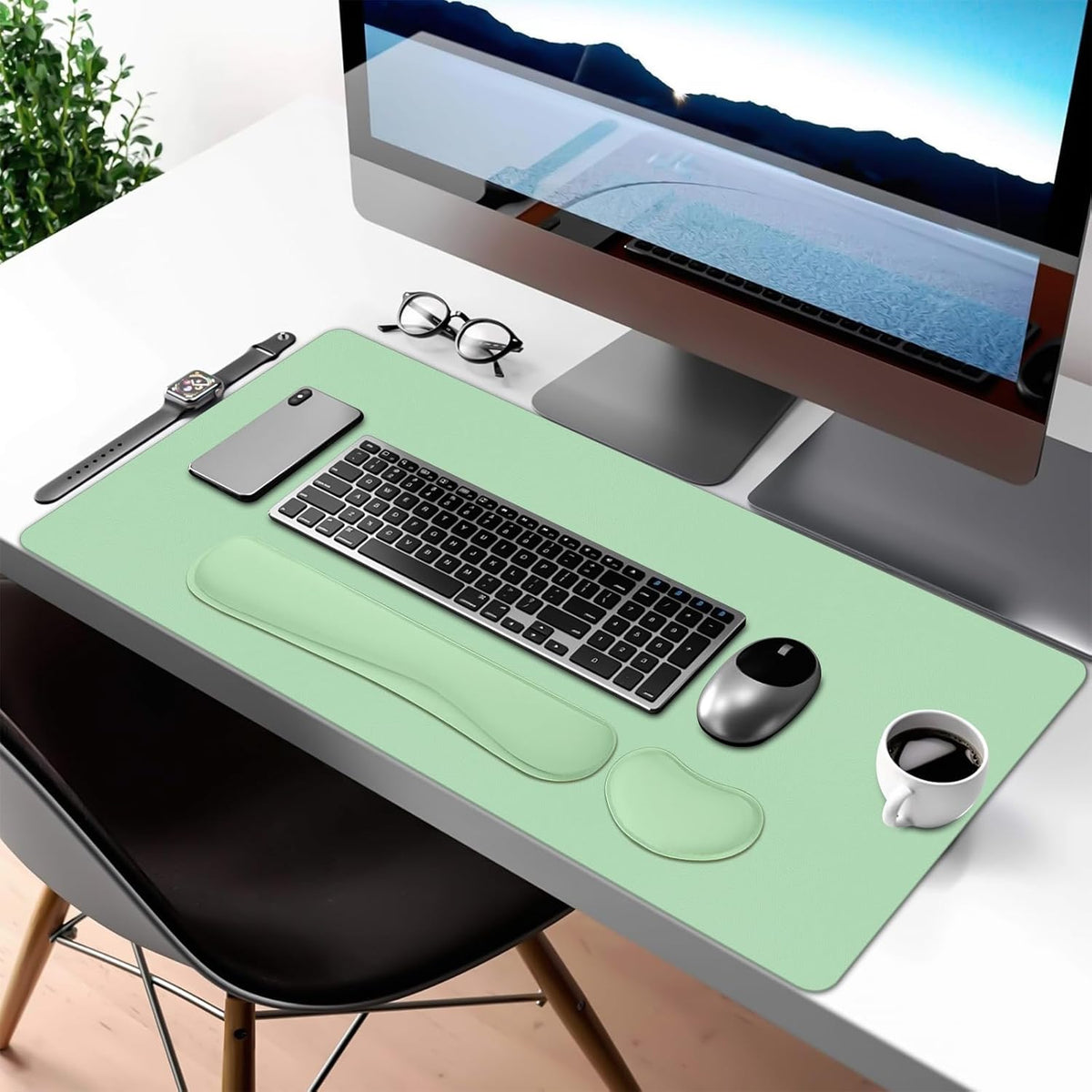 Mouse Pad and Keyboard Wrist Rest, 3-in-1 Keyboard and Mouse Pad - Image 6