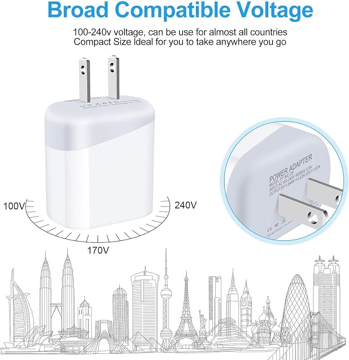 USB C Pixel 7 Fast Charger Type C Charging Block for Google Pixel 10 9a 9 Pro XL 8a 8 Pro 7a 7 Pro 7 6a 6 Pro 5a,20W PD 3.0 USB C Wall Charger Box Cube Power Adapter for iPhone 14,Samsung Galaxy S24 - Image 7