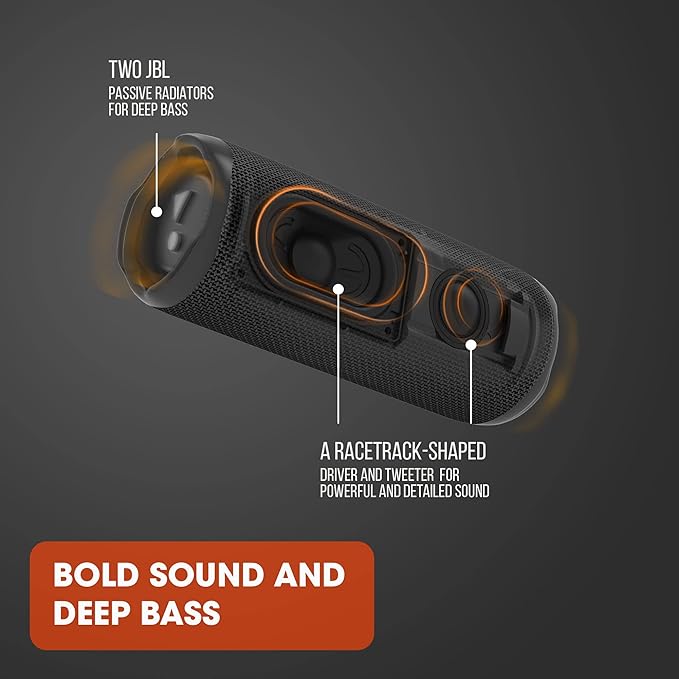 JBL Flip 6 - Portable Waterproof Speaker - Red | Louder, more powerful sound, IP67 waterproof and dustproof, 12 Hours of Playtime, Bold design - Image 4