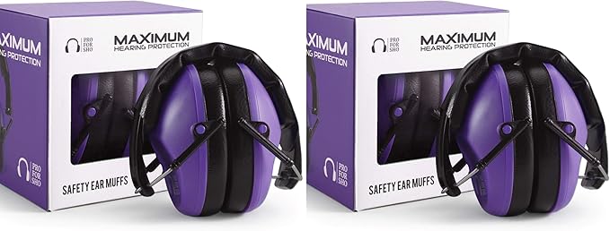 Pro For Sho 34dB NRR Hearing Protection Ear Muffs – Highest NRR Compact Design Ear Protection for Loud Events & Sensory Use by ProForSho