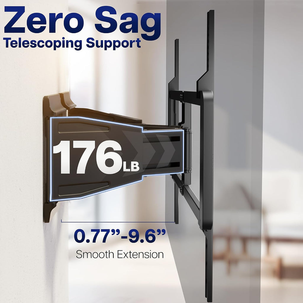 VIVO Black Ultra Slim TV Mount for 46-100 in Screens, MOUNT-TVUS100 - Image 3