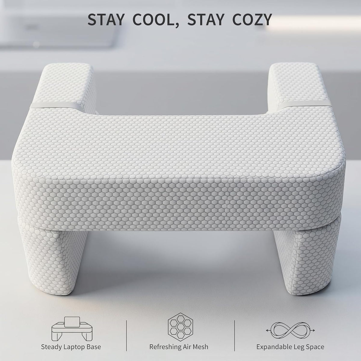 Foldable Lap Desk Pillow - Armrest, Laptop Cushion for Couch & Bed - Image 6
