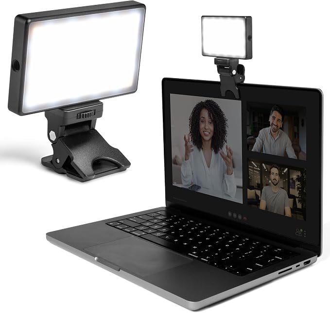 Lume Cube Video Conference Lighting Kit | Live Streaming, Video Conferencing, Remote Working | Lighting Accessory for Laptop, Adjustable Brightness and Color Temperature, Computer Mount Included by LumeCube