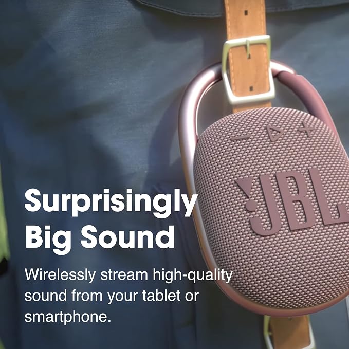 JBL Clip 4, Teal - Portable Bluetooth 5.1 Speaker - Up to 10 Hours of Play - Waterproof & Dust Resistant - Includes Noise & Echo-Canceling Speakerphone - Image 2