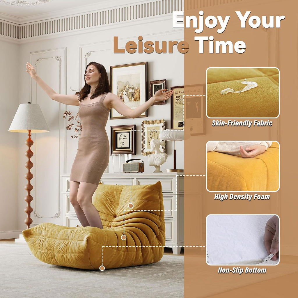 Bean Bag Chair for Adults, Memory Foam Bean Bag Sofa with Waterproof Fabric - Image 7