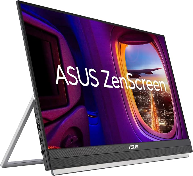 ASUS ZenScreen MB229CF 22 Inch 1080p 100Hz, USB-C Portable Monitor | USB-C 60W, C-clamp Arm, Speakers, Partition Hook, Kickstand, IPS, Subwoofer, Carrying Handle ,Display for MacBook and PC - Image 8