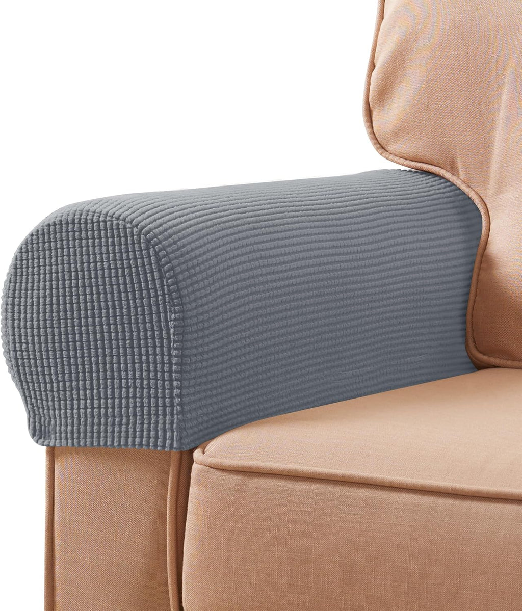 SUBRTEX Stretch Couch Arm Covers Set of 2, Non-Slip Sofa Armrest Slipcovers by SUBRTEX