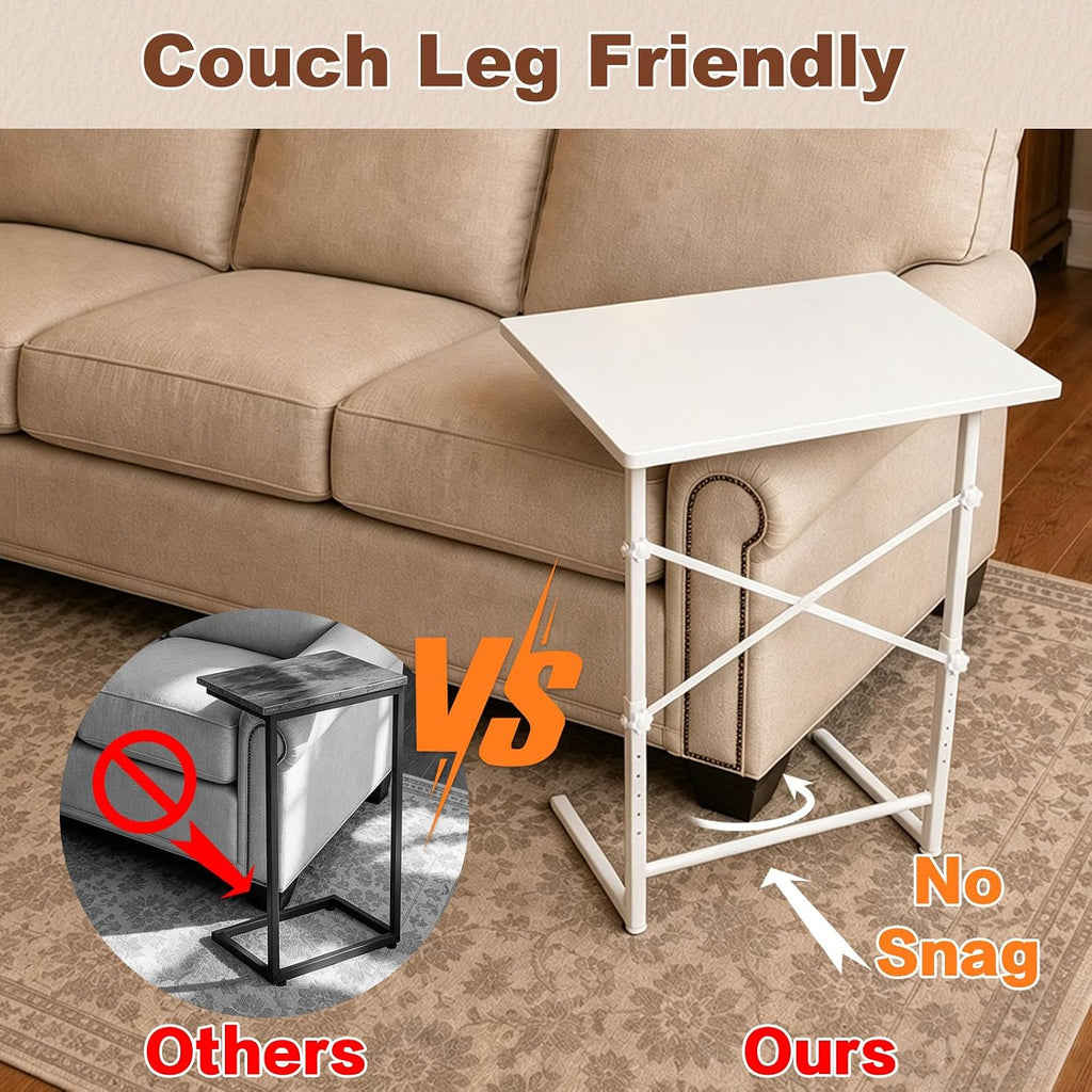 TV Trays Table Couch Desk, Overbed Bedside Tables Adjustable Height - Image 4