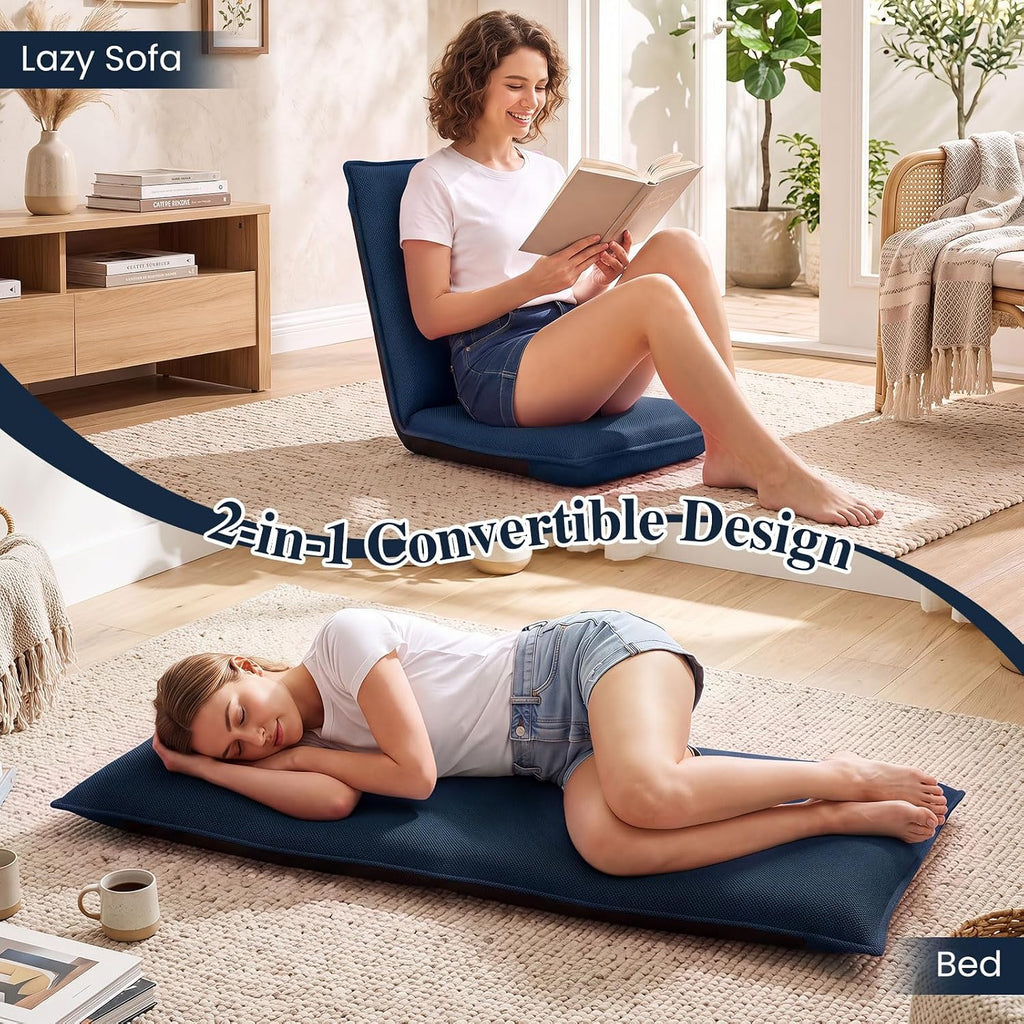 BECOMFORT 2 Pack Floor Chair, 6-Position Adjustable Mesh Meditation Chair - Image 8