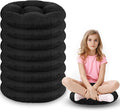 Fumete 8 Pcs Round Floor Cushions for Classroom Kids,Black | 16 Inch Diameter, Students Flexible Seating Pillows, Home Daycare School Reading Yoga Meditation, Soft Cushioned by Fumete
