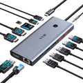 USB C Docking Station Dual Monitor 4K HDMI Laptop Docking Station 3 Monitor by VVB