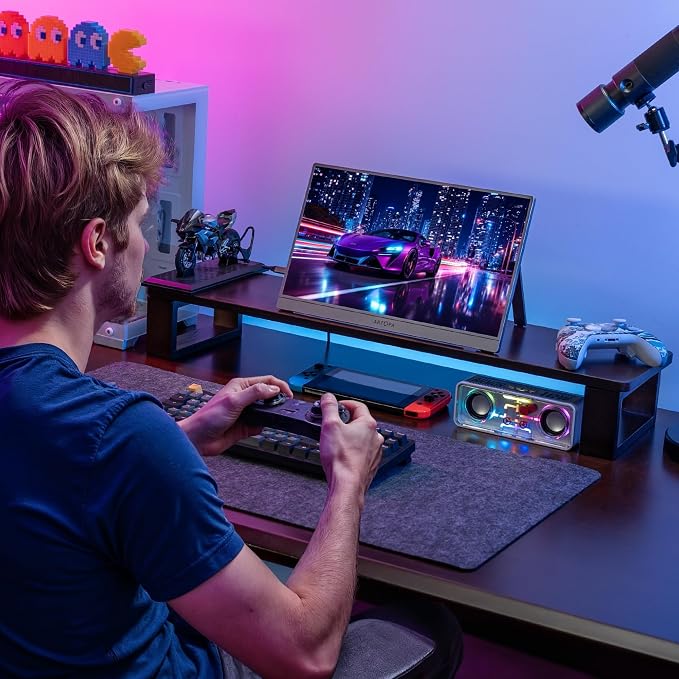 ARZOPA 16.1'' 180Hz 2.5K Portable Monitor, 2560x1440 QHD 107% sRGB Kickstand Portable Gaming Monitor with HDR, Ultra Slim, Eye Care, External Second Screen for Laptop, PC, PS5, Mac, Xbox-Z3FC - Image 8