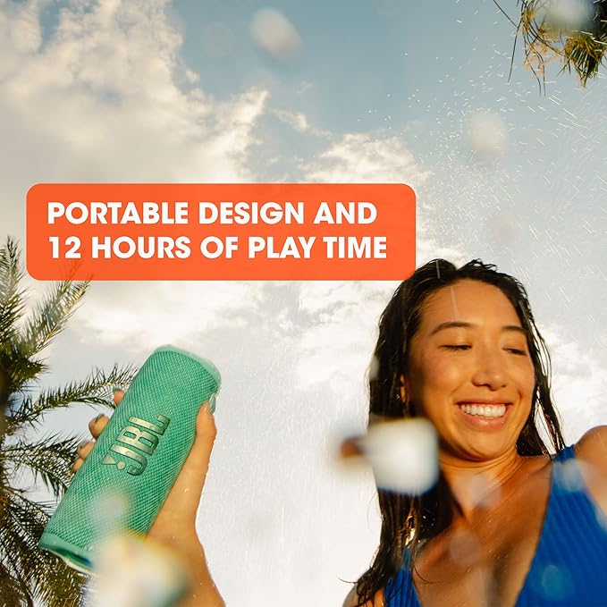 JBL Flip 6 - Portable Waterproof Speaker - Camo | Louder, more powerful sound, IP67 waterproof and dustproof, 12 Hours of Playtime, Bold design - Image 5