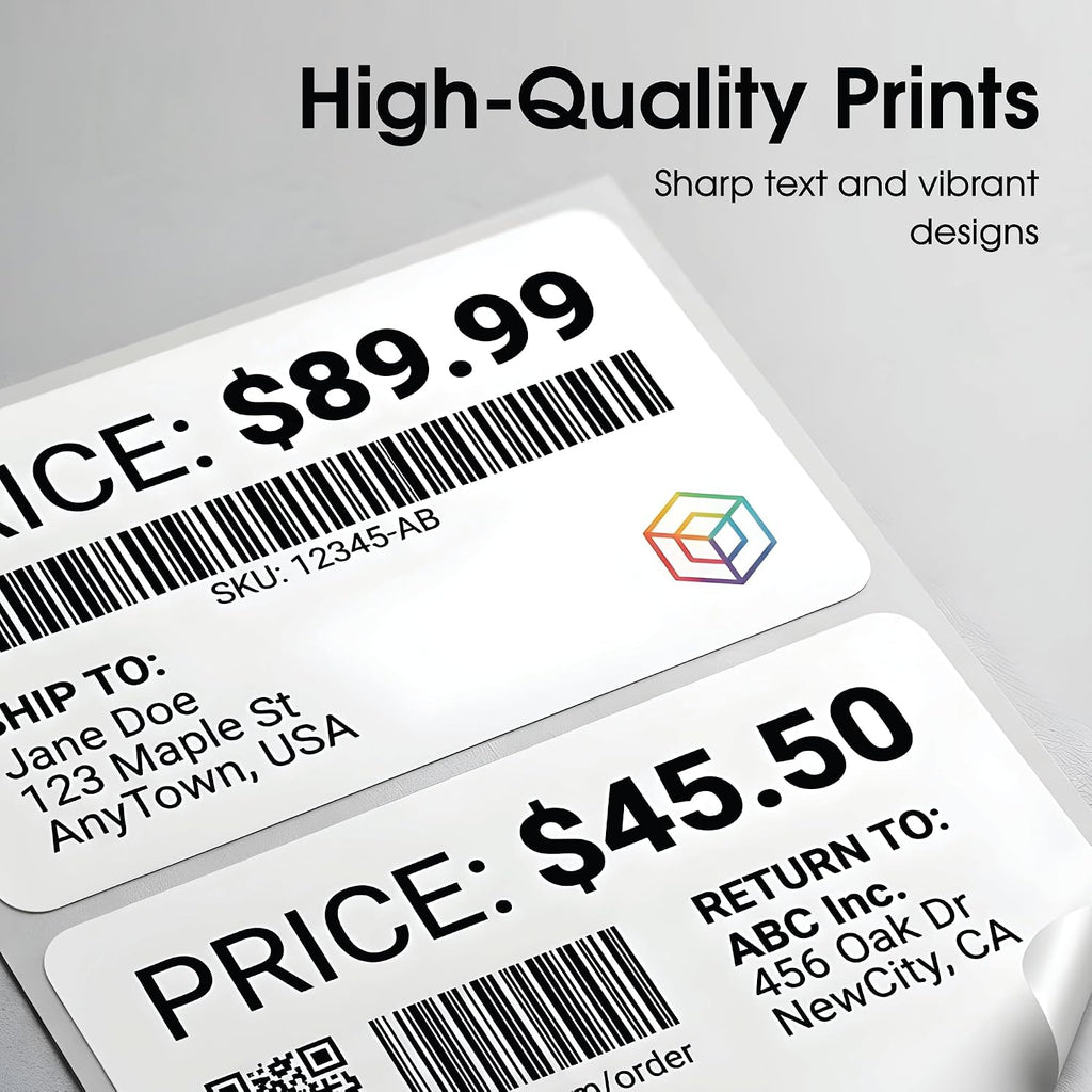 8.5" X 5.5" Matte White Printable Half Sheet Shipping Labels - Image 6