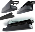Scanfield Under Desk Cable Management Tray, No-Screw, 17-Inch, 2-Pack Black | Clear the Workspace Fast with Super Strong 24-Hour Cure Adhesive, 5″ Interior for Power Strips, Chargers and Bundled Cords by ScandinavianHubCableTrays