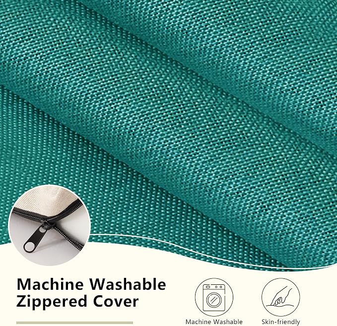 Nordjager Chair Cushions for Dining Chairs, 6 Pack Memory Foam Cushion | 2.5" Thick Chair Cushion; Waterproo Surface with 17" x 16" Size for Kitchen & Dining Chairs, Secure Ties and Washable Cover. - Image 7