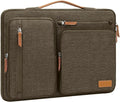 MOSISO 360 Protective Laptop Case 13.3 inch, 13-13.3 inch Laptop Sleeve | Compatible with MacBook Air/Pro 13 / Pro 14,HP Dell Acer ASUS, Side Open Carrying Case with 4 Zipper Pockets, Carob Brown by MOSISO