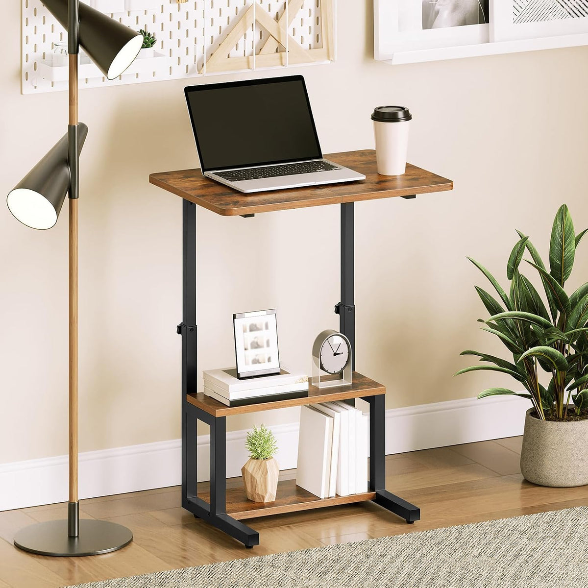 HOORBO Adjustable Height End Table, 3-Tier C Shaped Side Table for Couch - Image 4