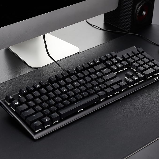 Hexgears GK735 Mechanical Gaming Keyboard Kailh Box White Switch 104 Keys ABS Keycaps Wired Gaming Keyboard with White LED Backlight, Ergonomic Design for Windows Laptop PC Mac (No Light Strip) - Image 8