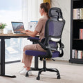 TRALT Office Chair Ergonomic Desk Chair - Gaming Chair with Lumbar Support | 330 LBS Home Office Desk Chairs with Headrest, Reading Chair with Flip-up Armrests, Comfortable Computer Chairs (1, Violet) by TRALT