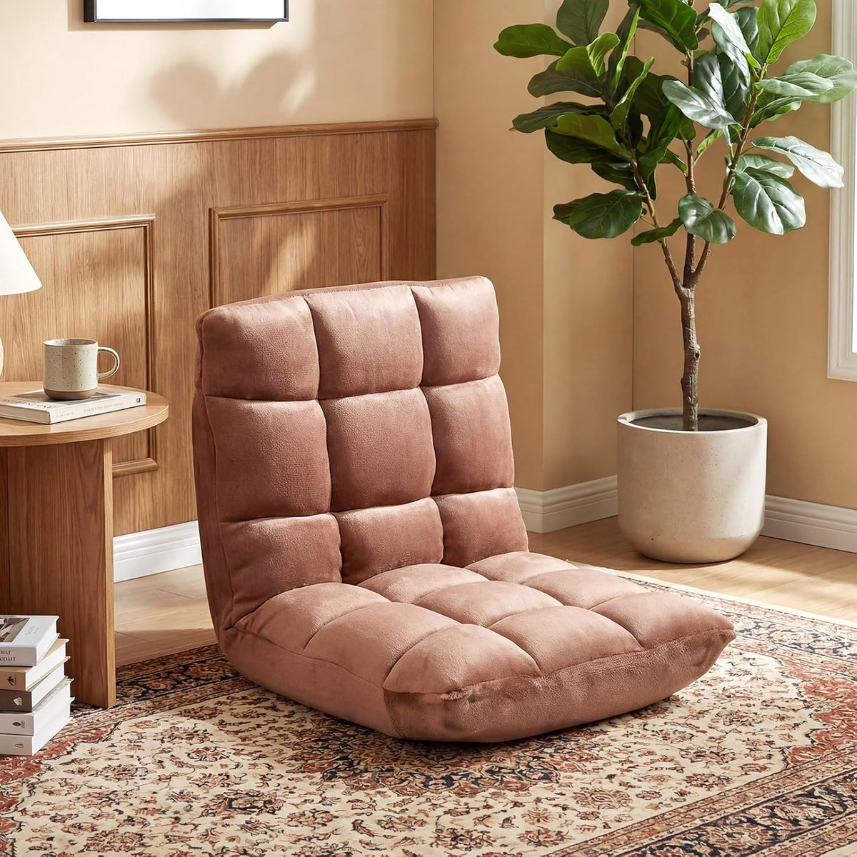 Memory Foam Floor Chair with 14-Poistion Adjustable Back Support by GORELAX