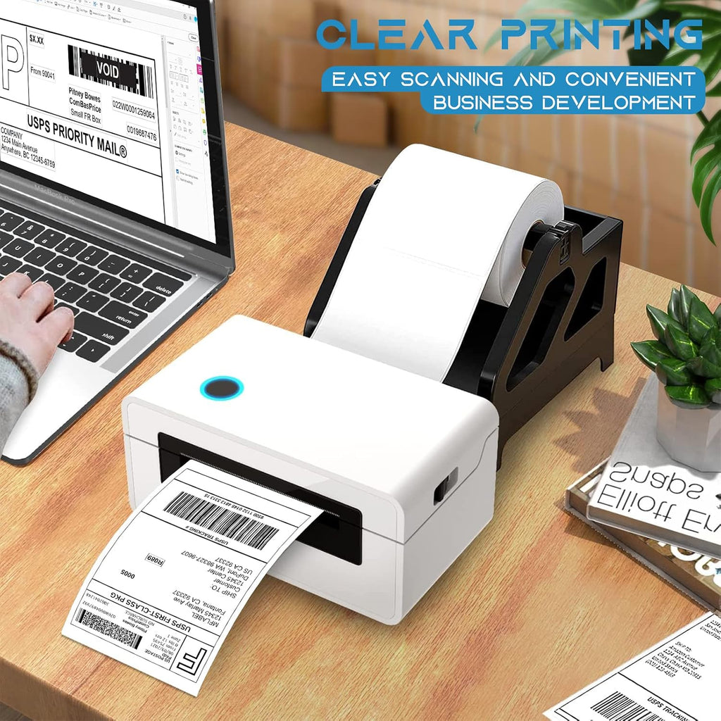 MFLABEL 4x6 Thermal Shipping Labels - 12 Rolls of 250, Perforated & Smudge-Proof Direct Thermal Labels Compatible with Rollo, Zebra, for Amazon UPS FedEx Shopify - Image 3
