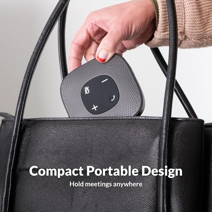 Cyber Acoustics SP-2000 USB Bluetooth Speakerphone with 360-Degree Mic | Great for Conference Calls, 66ft Wireless Range, 12-Hour Battery Life, Full Duplex Audio - Image 3