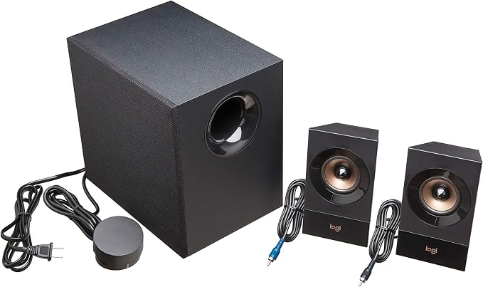 Logitech Z533 2.1 Multimedia Speaker System with Subwoofer | Powerful sound, booming bass, 3.5mm audio and RCA inputs, compatible with PC, PS, Xbox, TV, smartphone, tablet, music player - Image 9