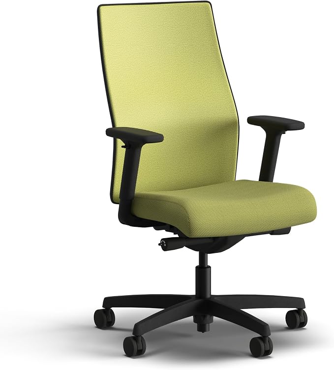 HON Ignition 2.0 Ergonomic Office Chair, Lumbar Support, Desk Chair, Pear | Ergonomic office desk chair with lumbar support, adjustable arms, office decor, workstation comfort for focused productivity by HON