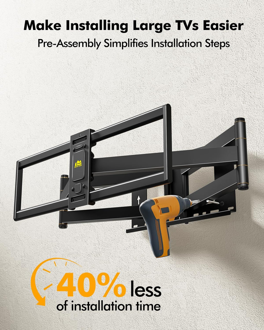 Heavy Duty XXL Long Arm TV Wall Mount for 55-120 inch Extra Large TVs - Image 8