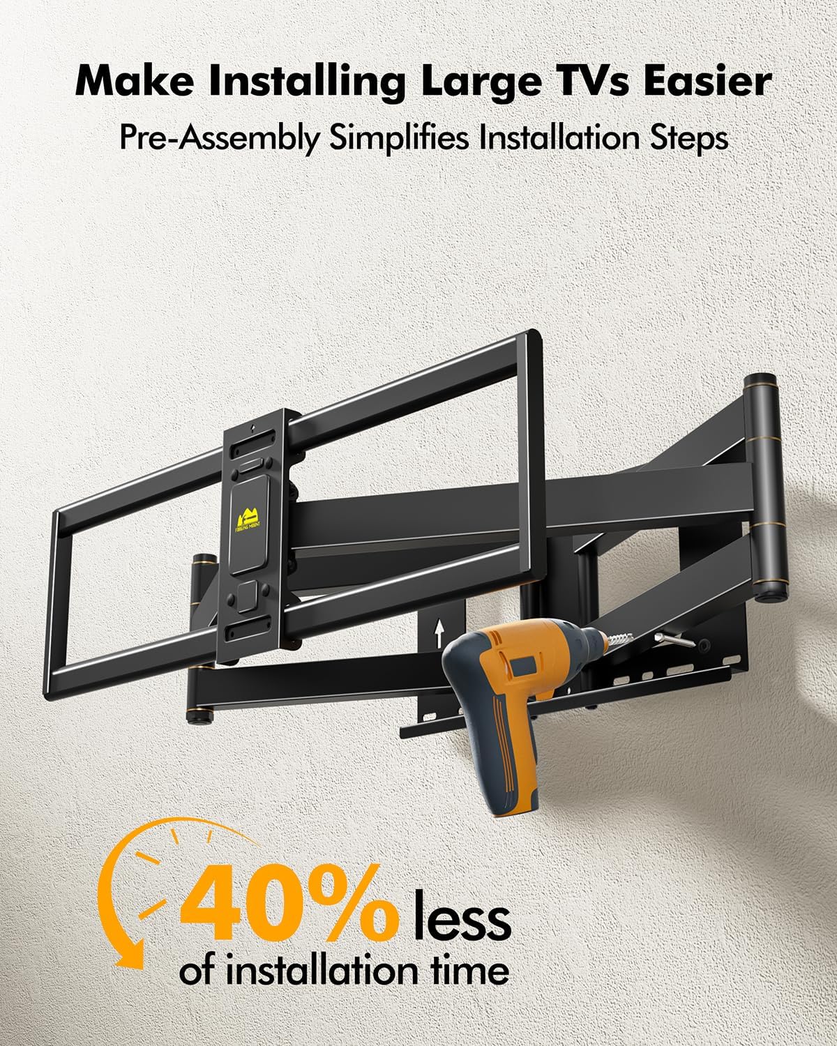 Heavy Duty XXL Long Arm TV Wall Mount for 55-120 inch Extra Large TVs - Image 8