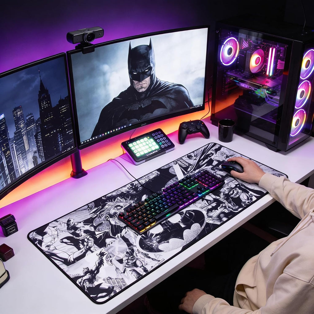 SUBSONIC Batman Mouse Pad XXL 35x15 in – Gaming Desk Mat Extra Large - Image 2