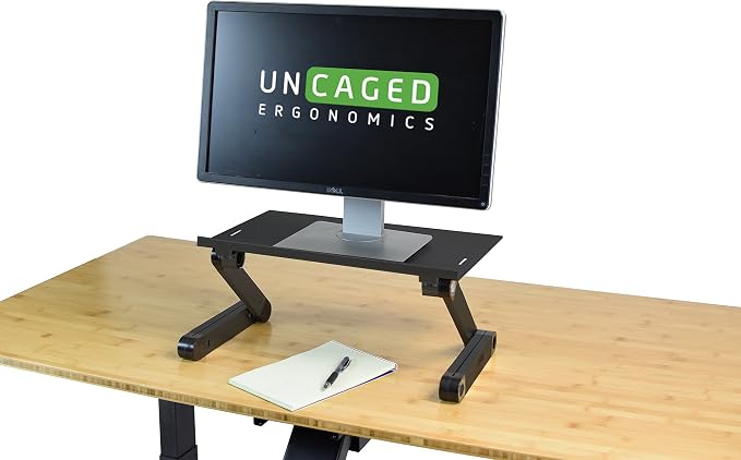 WorkEZ Monitor Stand, Single Mount Height Adjustable Monitor Riser for Desk, Ergonomic Desktop Computer Stand - Image 8