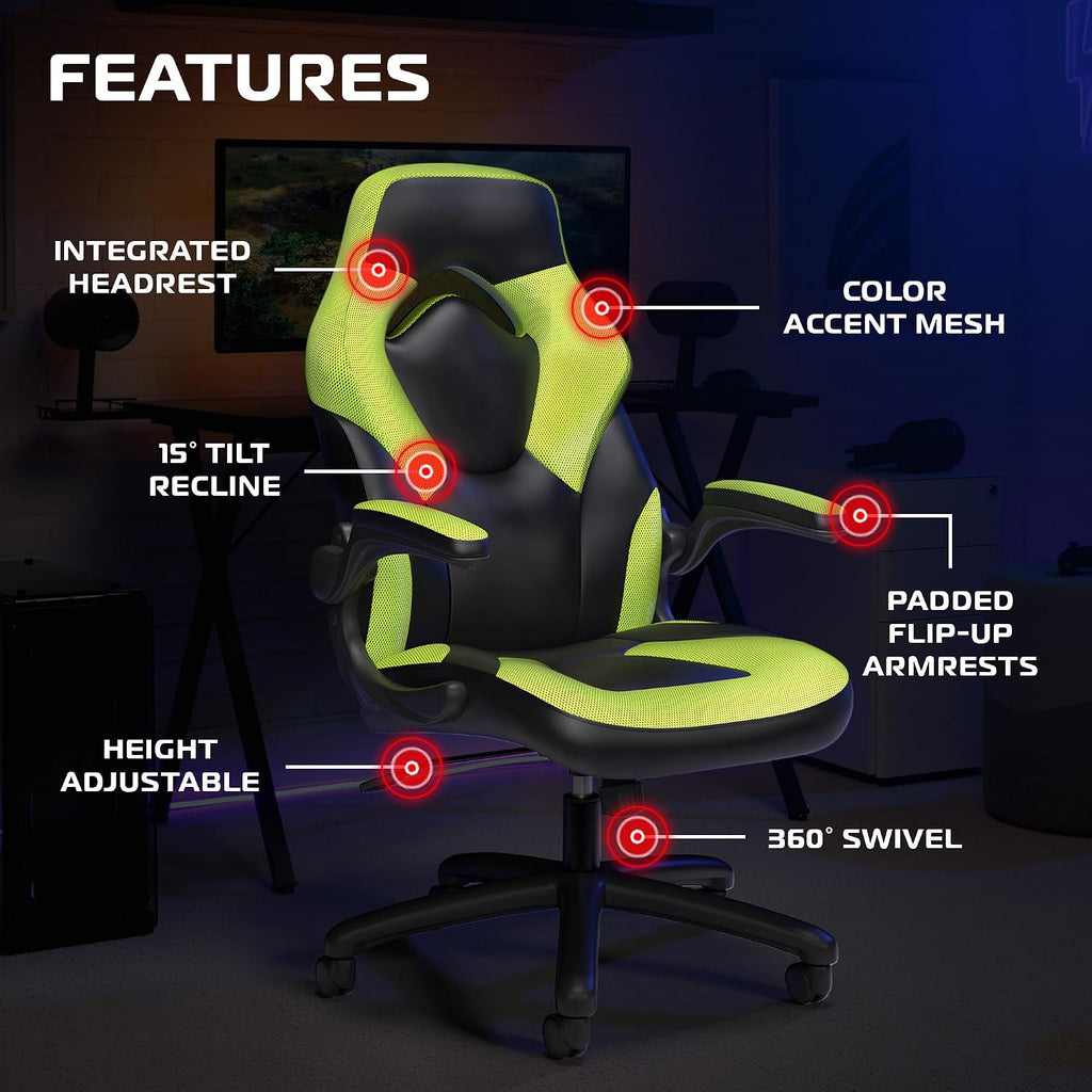 RESPAWN 3085 Gaming Chair, Ergonomic Office Chair, Headrest, Flip-Up Arms - Image 6