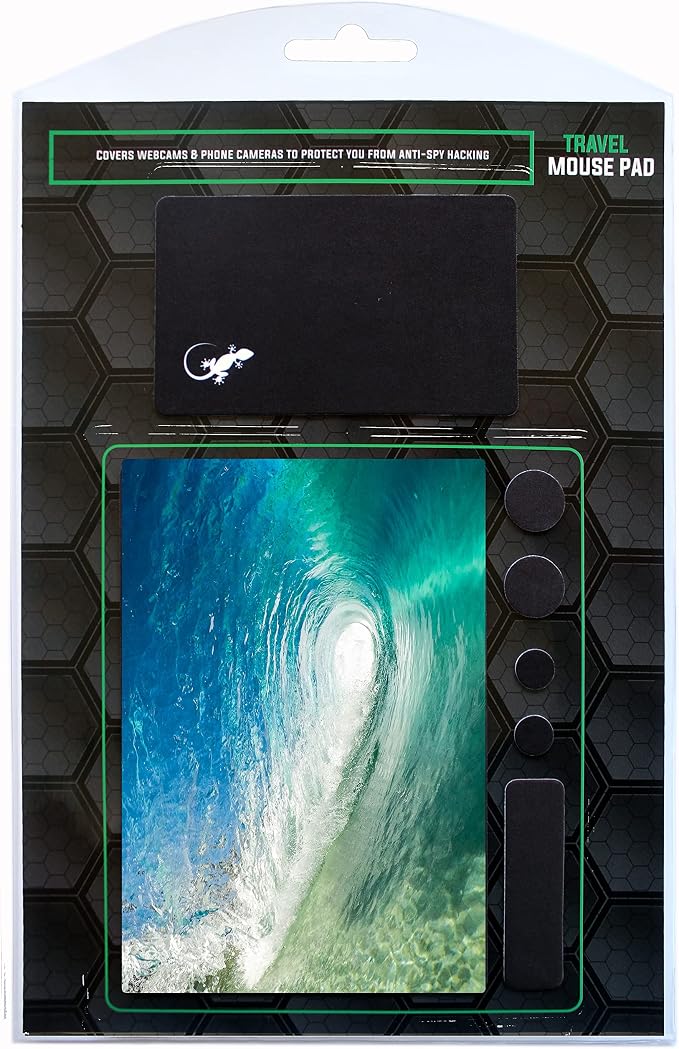 Adhesive Mouse Pad - Peel and Sticks to Any Surface - Travel Mouse Pad, Sticky for Any Surface - Excellent Tracking - Beach Barrel Wave - Image 9