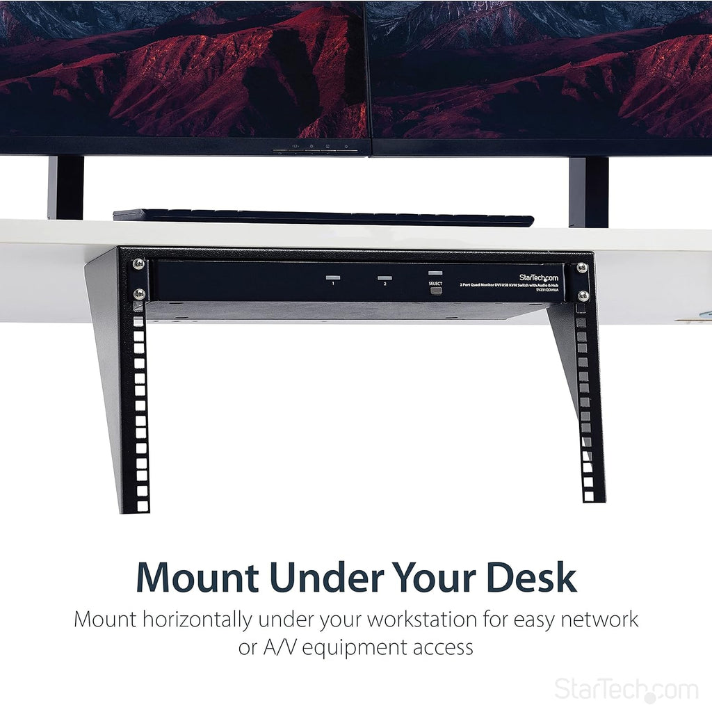 StarTech 6U Vertical Wall-Mount Patch Panel Rack, 19in, TAA (RK619WALLV) - Image 7