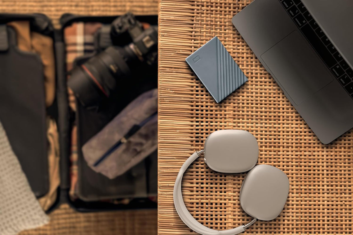WD 2TB My Passport Portable Hard Drive, Works with USB-C and USB-A, Windows PC, Mac, Chromebook, Gaming Consoles, and Mobile Devices, Backup Software and Password Protection - WDBWML0020BGY-WESN - Image 2