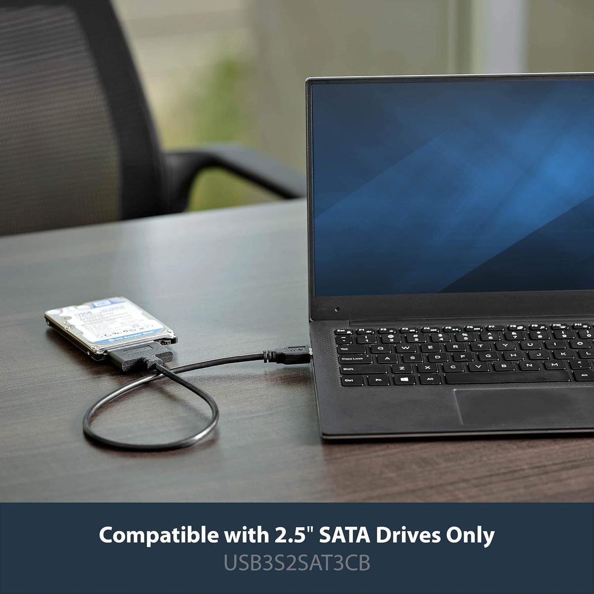StarTech SATA to USB Adapter, USB 5Gbps, 2.5in SATA III (USB3S2SAT3CB) - Image 2