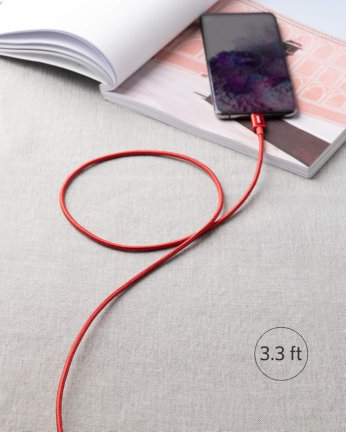 Anker USB C to USB C Cable, 60W Fast Charging Cable (2-Pack, 3.3 ft, Red) | For iPhone 17 Series, iPad mini 6, and More - Image 7