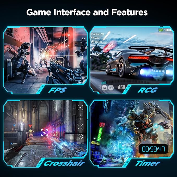 KOORUI 24 inch Curved Gaming Monitor 180Hz FHD 1080P, 1ms 1500R Display | Adaptive Sync, 99% sRGB, HDMI×2 and DisplayPort, Eye Care, VESA, Tilt, FPS & Console Gaming, Bedroom/Dorm Setup - Image 6