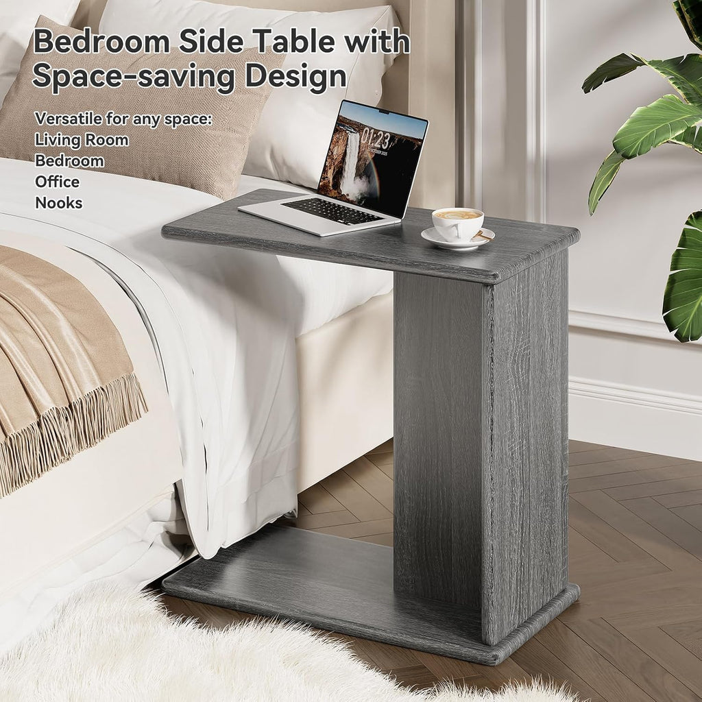 C-Shaped End Table for Couch, Couch Side Table, Narrow Sofa Table - Image 5