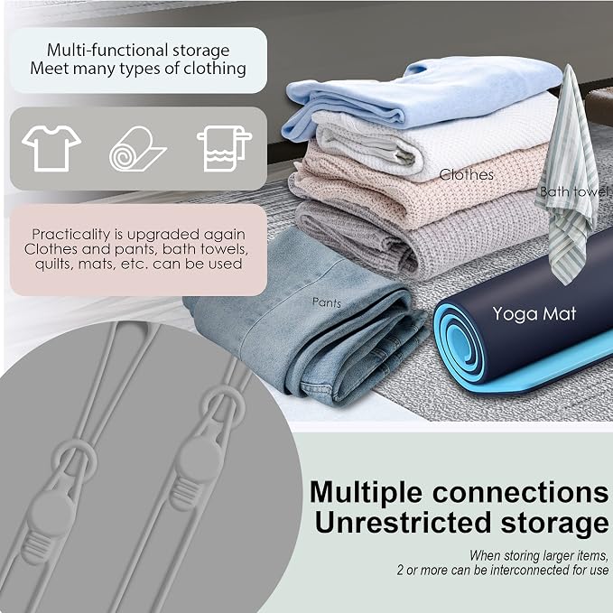 Silicone Cable Ties, Cord Organizer Cable Management(16Pcs-Grey) | Reusable Cord Ties for Electronics, Office Desk Accessories, Home Travel Essentials, Easy to Use, 4.2 Inch - Image 4