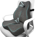 Lumbar Support Pillow & Seat Cushion for Office Chair, Memory Foam Office Chair Cushion for Tailbone Pain Relief and Lower Back Support, Ergonomic Desk Chair Cushion for Gaming, Wheelchair,Home by JIPORIER