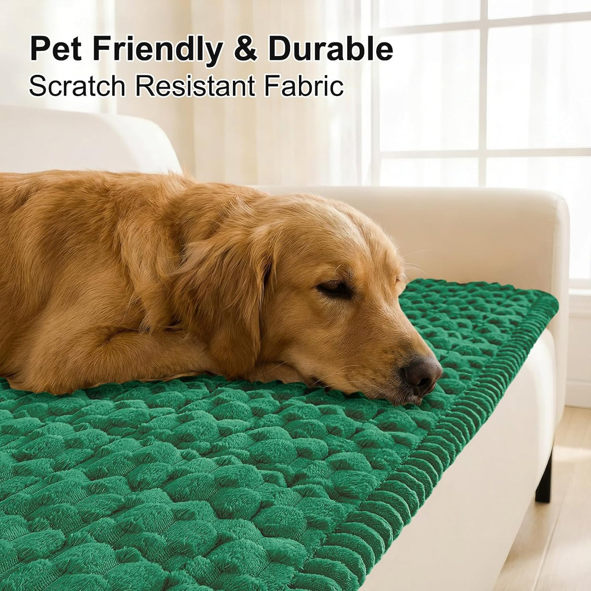 Smiry Couch Covers for Dogs, Non Slip Fuzzy Pet Sofa Protector Washable - Image 3