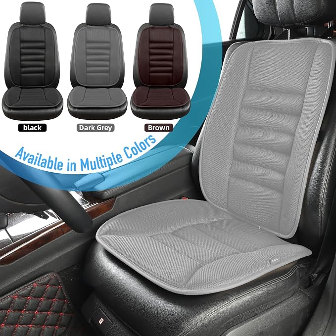 Lofty Aim Car Seat Cushion with Back Support Pillow, Driver Seat Cushion | Lumbar Support & Seat Cushion, Memory Foam Seat Cushion for Pain Relief, Butt Pillow for Car, Breathable 4D Mesh Gray - Image 6