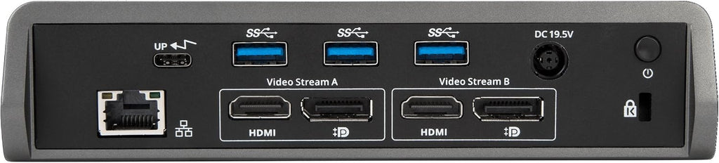 Targus USB-C Universal Dual Video 4K Laptop Docking Station with Charging Power, Audio, & 4 USB Ports for PC, Mac, & Android (DOCK180USZ) - Image 3