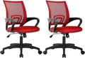 BestOffice Home Office Chair Ergonomic Desk Chair Mesh Computer Chair with Lumbar Support Armrest Executive Rolling Swivel Adjustable Mid Back Task Chair,Red by BestOffice