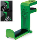 ENHANCE PC Gaming Headphone Holder - Desk Headphone Hanger Esports Headset Holder with Adjustable 360 Rotation, Under Desk Hook Clamp, Universal Fit - Built in Cable Clip Organizer - Green by ENHANCE