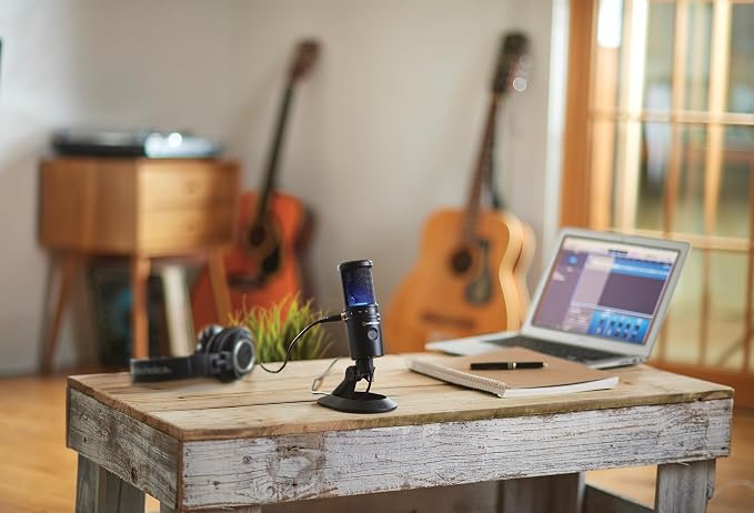 Audio-Technica AT2020USB-X Cardioid Condenser USB Microphone | Cardioid condenser microphone with 24-bit/96 kHz resolution for podcasting, streaming and content creation - Image 2